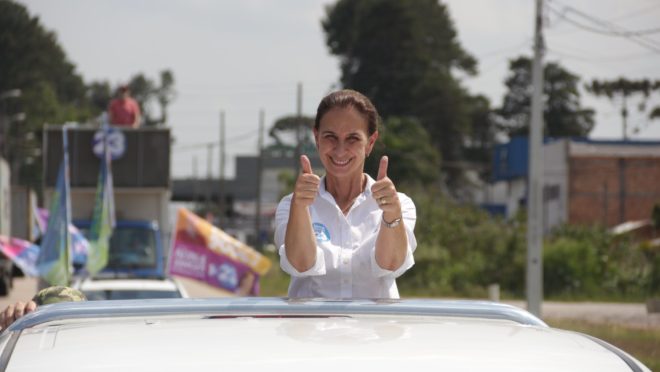Vereadora, Nina Singer (Cidadania) foi eleita prefeita de São José dos Pinhais
